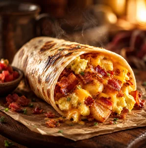 Breakfast Burrito BaconSausagePotato